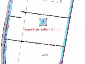 Terrain 511m2 libre constructeur plat et clos
