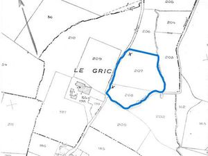 Terrain non constructible à Baron 33750 (parcelle 207 et 208 du cadastre)