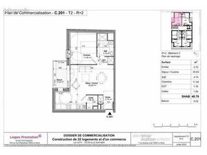 Appartement 2 pièces 48 m²