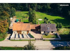 Maison forestière avec dépendance pension canine  vaste terrain entre Drusenheim et Souffl