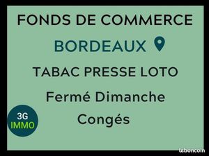 Fonds de commerce tabac  presse  FDJ Bordeaux