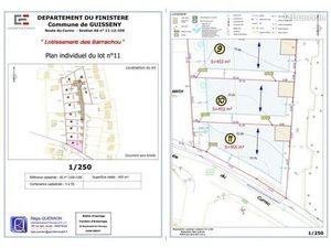 Terrain 450 m² Guisseny