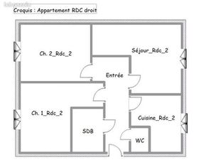 Appartement 4 pièces 62 m²