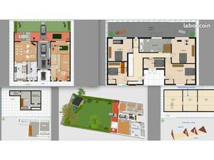 Maison d'architecte et local professionnel  jardin