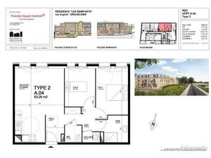 Appartement 3 pièces 63 m²