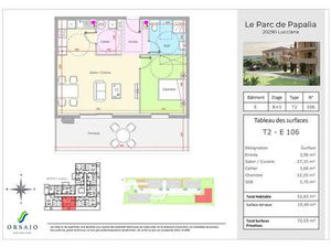 Programme Neuf - Appartements avec terrasse - Le Parc Papalia Lucciana