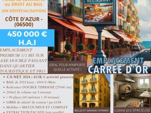 Vente commerce 250 m² Menton (06500)