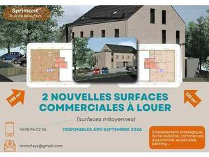 SURFACES COMMERCIALES A LOUER .