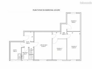 Appartement 4 pièces 58 m²