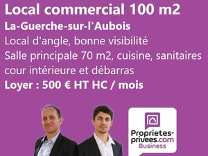 LA-GUERCHE-SUR-L'AUBOIS - LOCATION LOCAL COMMERCIAL 100 M2
