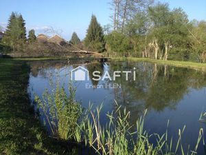 Etang+carpière 1820m²  cloturé.