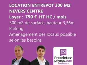 NEVERS CENTRE - LOCATION ENTREPOT 300 M²