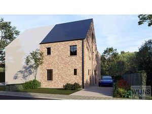 Halfopen nieuwbouwwoning: Ruwbouw winddicht.