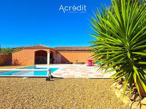 Abeilhan - Villa de plain-pied avec piscine et grand garage