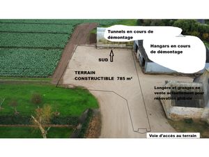 A vendre Terrain constructible Cleder 785 m2