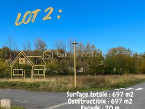 Terrain de 697 m² à Neufchatel-Sur-Aisne