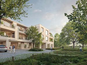 Nieuwbouw gelijkvloers kantoor in project Het Porfier te Sint-Amandsberg