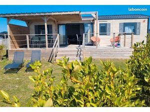 Parcelle + Mobil-home bord de mer (vie à l'année)