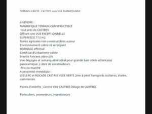 Terrain constructible