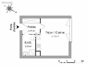 Appartement 1 pièce 27 m²