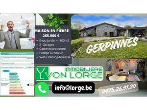 GERPINNES SUP MAISON EN PIERRE Offre à 265000 euros