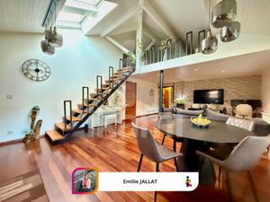 T2 rénové style loft avec mezzanine et grande pièce de vie