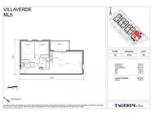 Appartement 3 pièces 66 m²