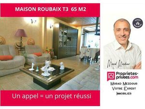 Maison de 3 pièces à Roubaix 59100