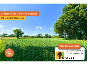 Vente terrain 509 m² Dingé (35440)