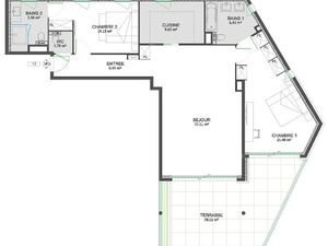 Vente appartement 3 pièces 101.71 m² à La Turbie (06320)  1 110 000 €