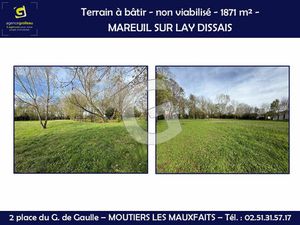 Vente terrain 1871 m² Mareuil-sur-Lay-Dissais (85320)