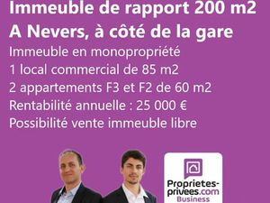 Vente locaux professionnels 200 m² à Nevers (58000)  199 000 €