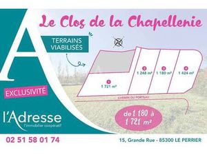 Terrain constructible viabilisé à vendre