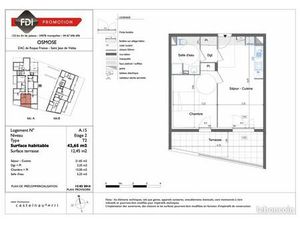 Appartement 2 pièces terrasse parking ST JEAN DE VEDAS