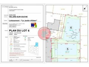 Terrain 405 m² Velars Sur Ouche