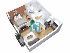 Appartement 2 pièces 43 m²