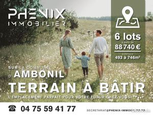 Terrain viabilisé libre de constructeur 751m2