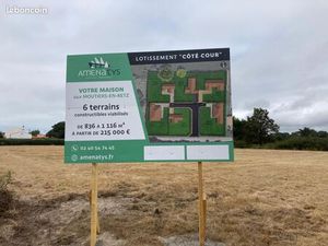 Terrain 836 m² Moutiers En Retz