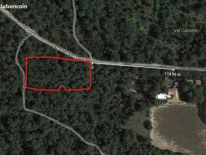 Terrain boisé zone verte Aubais