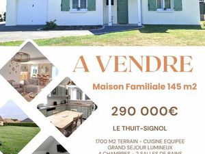 Maison familiale 145 m2 -4 chambres - Le Thuit-Signol