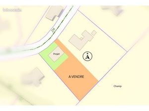 Terrain constructible de 750 m2