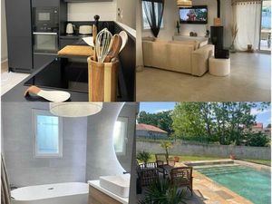 Maison plain pied 115m2 + piscine carrelée