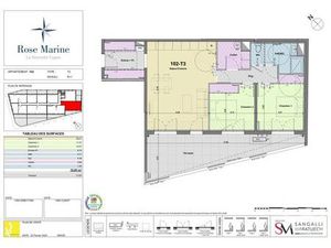 Appartement F3 à vendre - 3 pièces - 70 89 m2 - Port La Nouvelle - 11 - LANGUEDOC-ROUSSILL
