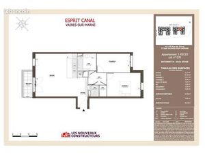 À vendre — Bel appartement 3 pièces traversant  dans une résidence neuve (2022)