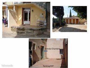 Location meublé P2 rez de ch terrasse parking