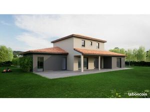 Maison neuve 3 volumes avec garage double sur terrain de 750m2 à Chaponnay