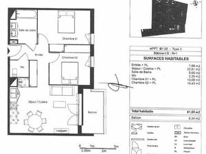 Appartement 3 pièces 62 m²