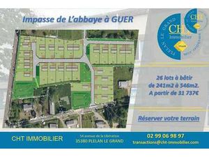 Vente Terrain à Guer (56380) : à vendre / Guer