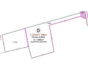 Terrain à bâtir plat et viabilisé