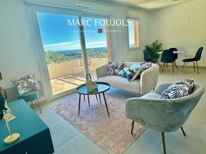 3 pièces neuf avec vue mer  balcon et parking  situé sur les hauteurs de Menton